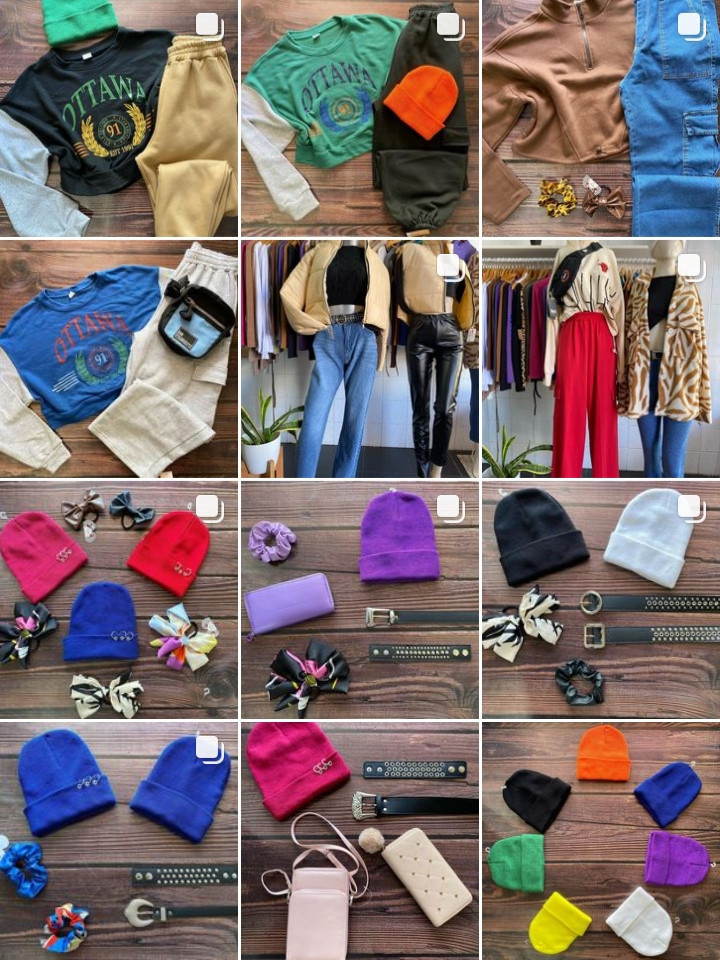 Miniatura: en esta imagen vemos un feed de instagram con imagenes tomadas con un fondo flexible