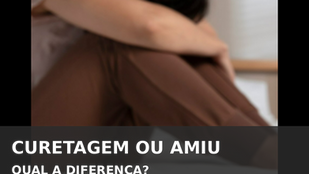 Ilustração de procedimento ginecológico representando esvaziamento uterino com acompanhamento médico