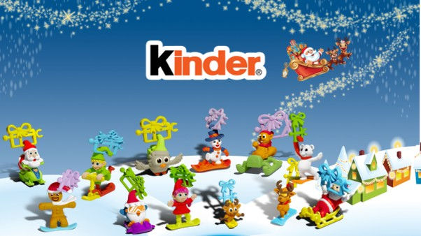 Kinder Ovo edição especial de Natal com miniaturas natalinas conectáveis