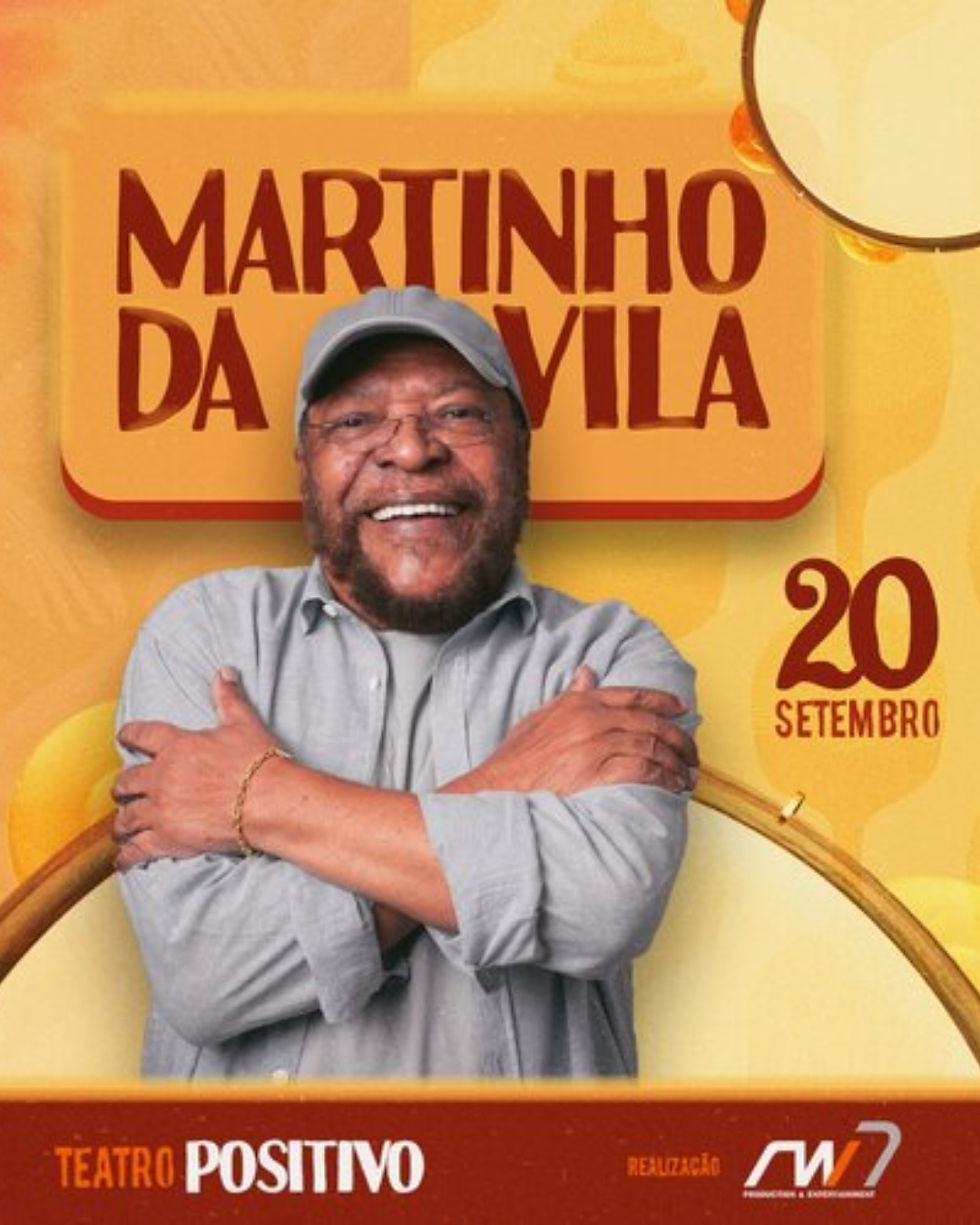 Martinho da Vila cantando em show no Brasil