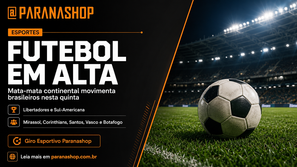 Futebol em alta: mata-mata continental movimenta brasileiros nesta quinta