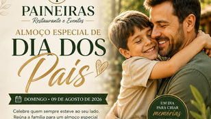 Almoço especial de Dia dos Pais no Restaurante Paineiras, em Curitiba, com buffet, música ao vivo e atrações para crianças.
