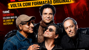 Show do Barão Vermelho com formação original em apresentação da turnê Encontro em Curitiba no Igloo Super Hall
