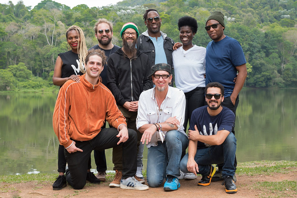Integrantes da banda Groundation, que apresenta tributo a Bob Marley em Curitiba