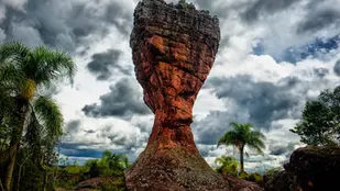 Formações de arenito no Parque Estadual de Vila Velha, em Ponta Grossa
