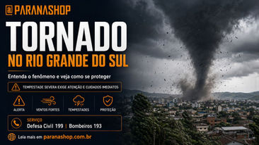 Tornado no RS: entenda o fenômeno e como se proteger