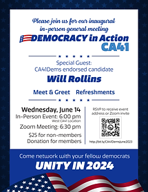DEMOCRACY IN ACTION: WILL ROLLINS