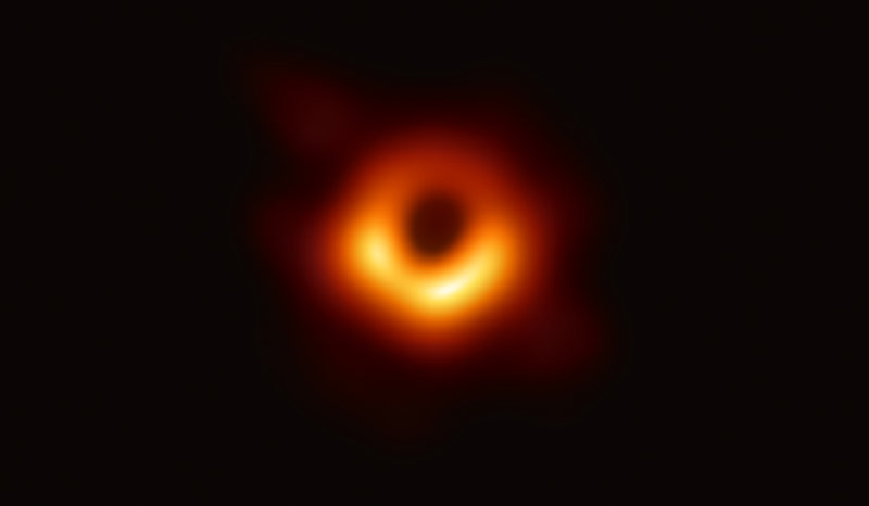 First ever photo of a black hole by EHT team.