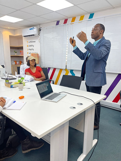 Eniibukun Adebayo during a teaching session
