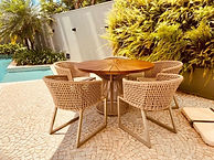 Mesa Pilão com 4 Cadeiras Slim Luxo em Corda Náutica.jpg