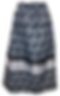 "Black, White" Ribbon Skirt
