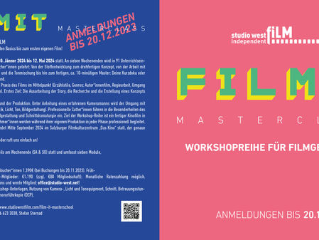 4.12. - Info-Webinar zur FILMIT MASTERCLASS 2024