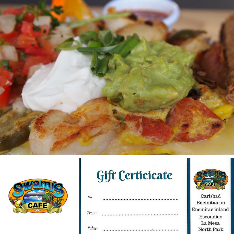 Swami's Cafe Gift Cards