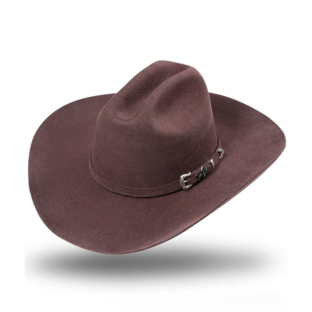 Premium Western cowboy Cattelman wool felt Hat Houston brown