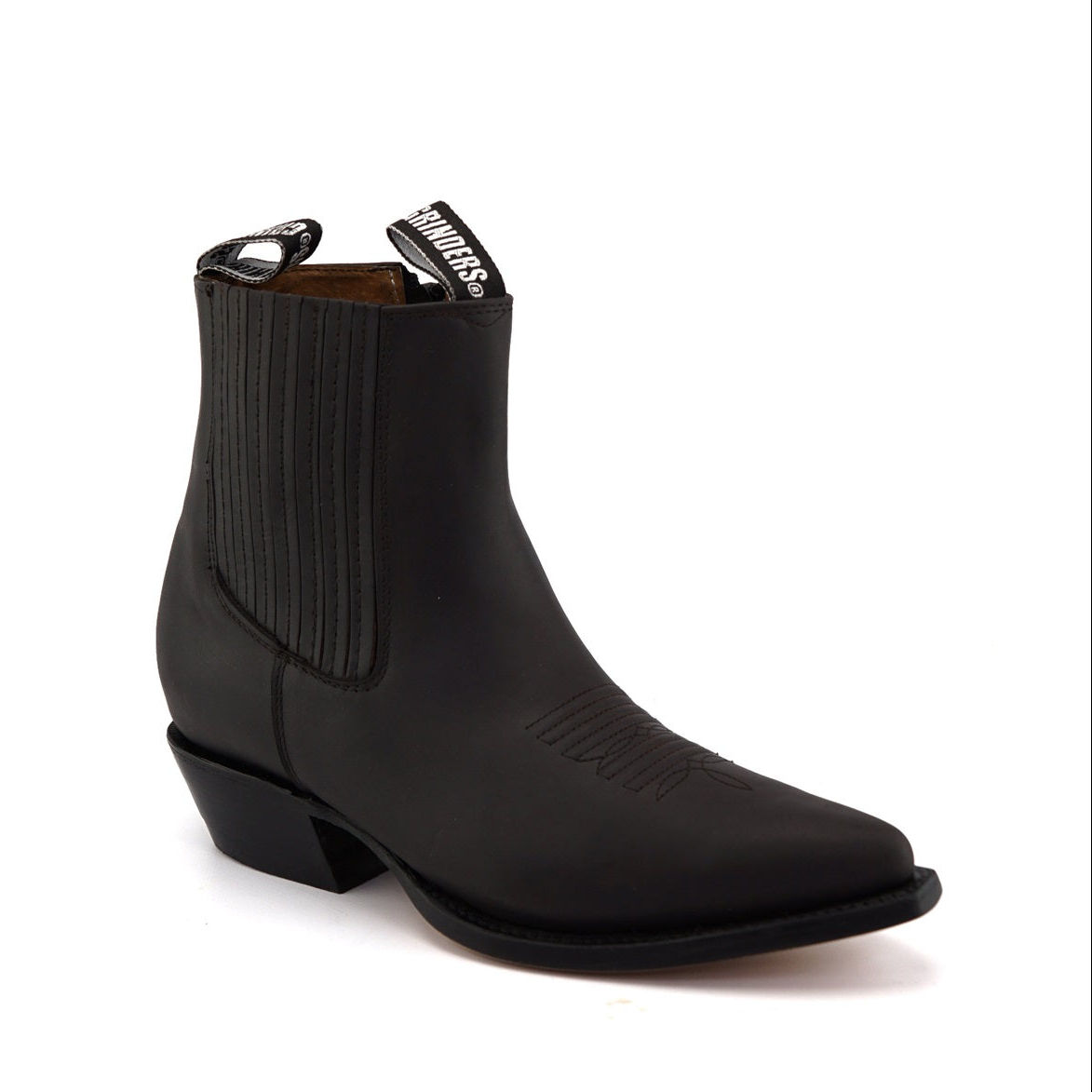 Austin Brown Zippered Western Cowboy Ankle Boots