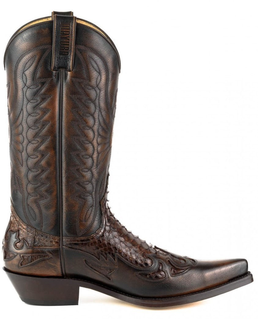 Thumbnail: Men's Classic 1935 Python leather Western Cowboy Boots
