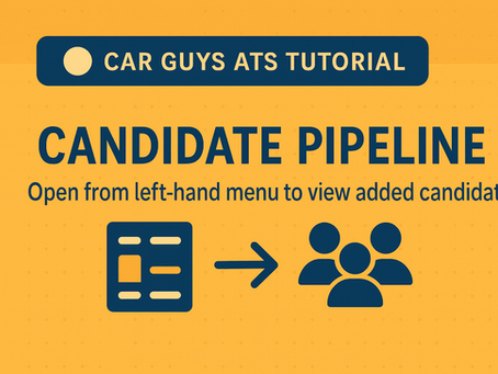 Tutorial: Moving Candidates In The Pipeline