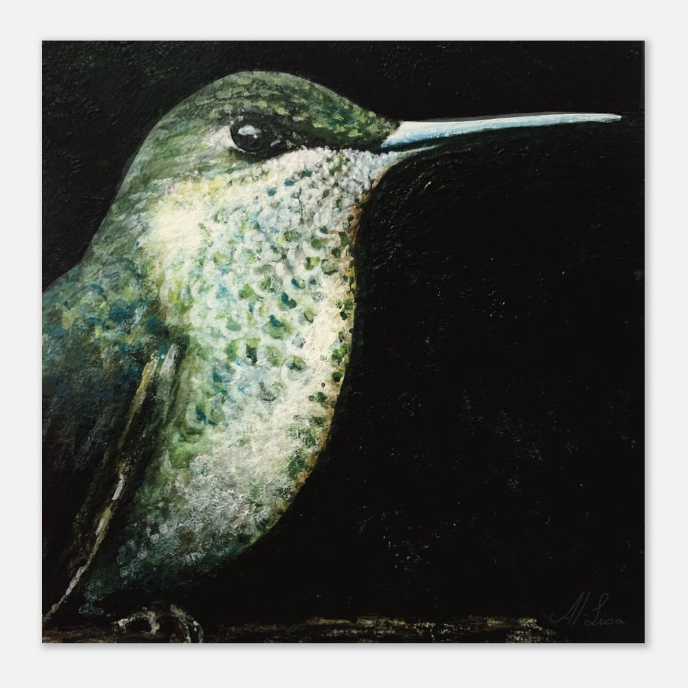 Hummingbird Foam Print | Wisdom & Focus Wall Art | Modern & Lightweight Decor