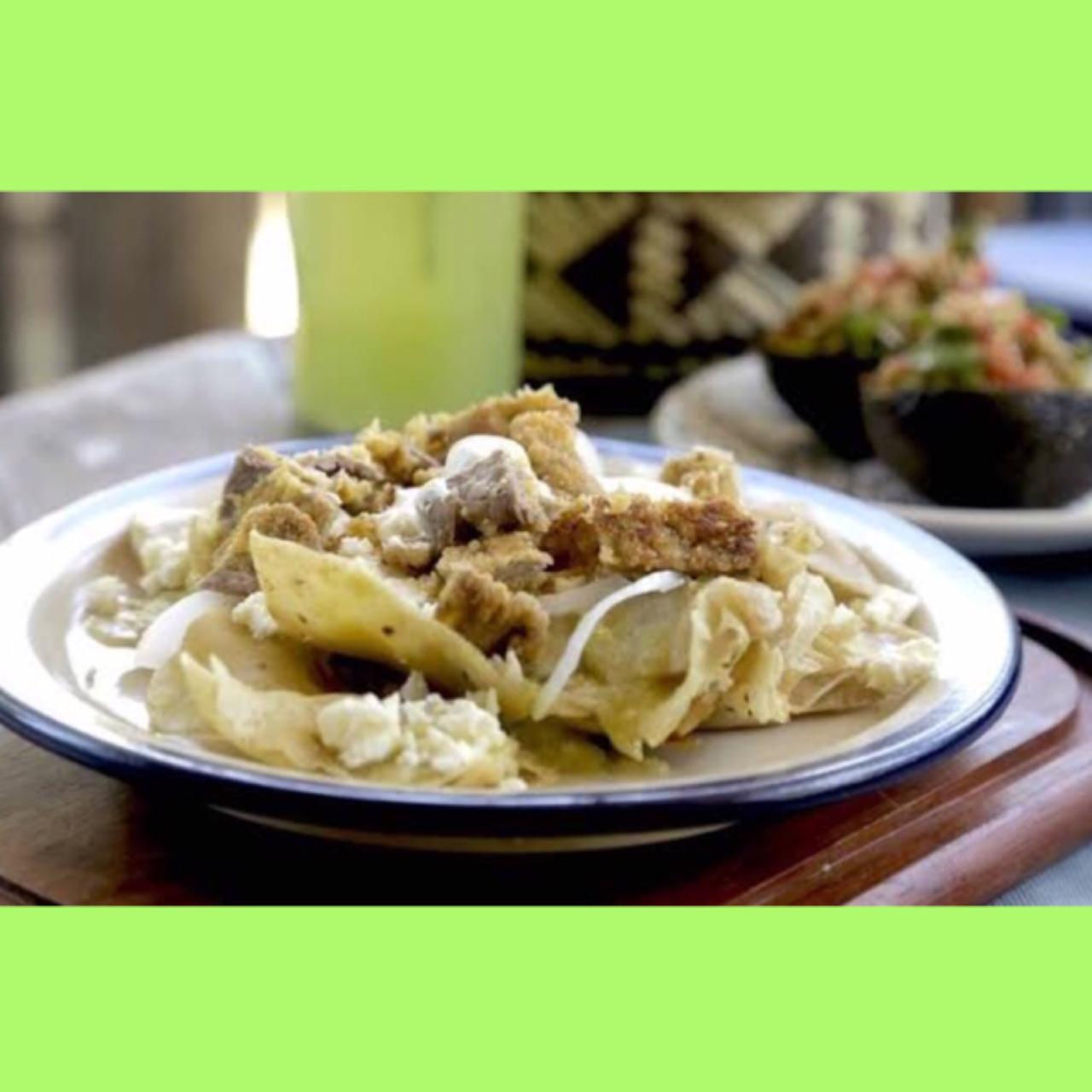 Chilaquiles con milanesa