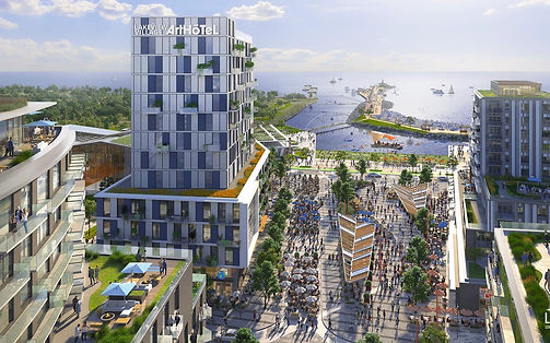 Lakeview-Square-at-Lakeview-Village-Aerial-View-Renderings-by-Cicada-Design-Inc.-Toronto-C