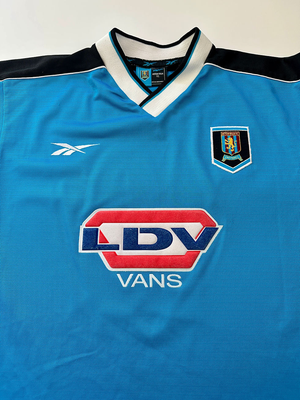 Aston Villa 1998 to 2000 away football shirt Reebok Merson 10 authentic Villa collector kit