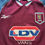 Thumbnail: Aston Villa 1998 to 1999 Reebok home shirt crest detail authentic retro football shirt