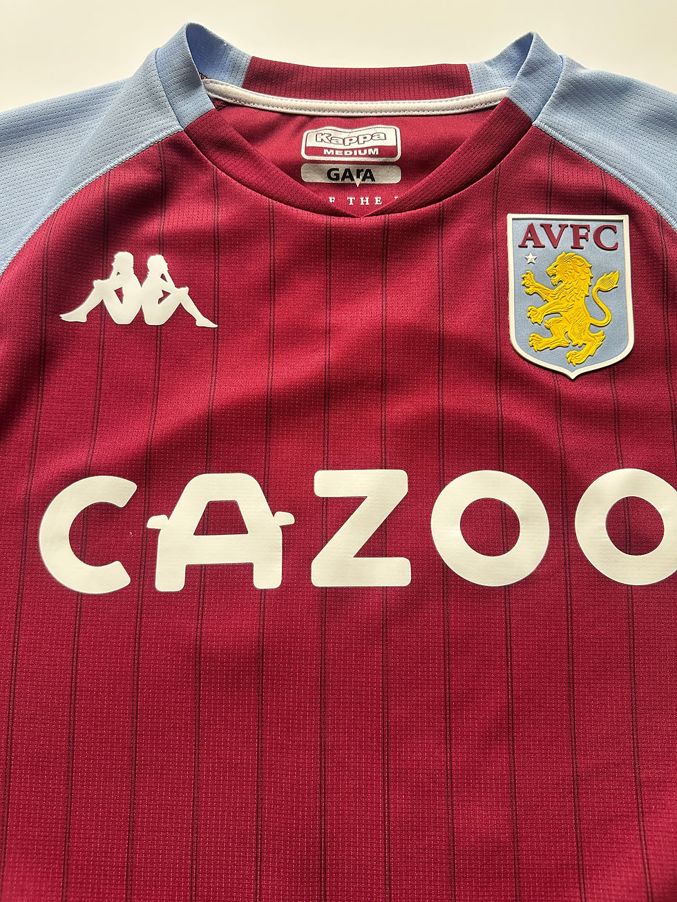 Aston Villa 2020 to 2021 home football shirt Kappa Watkins 11 authentic Villa collector kit