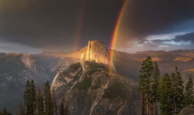 Yosemite National Park Half Dome sunset storms California Joe Parks photography photo