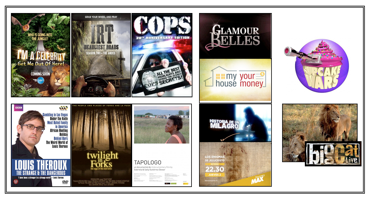 DOCUMENTALES Y REALITIES