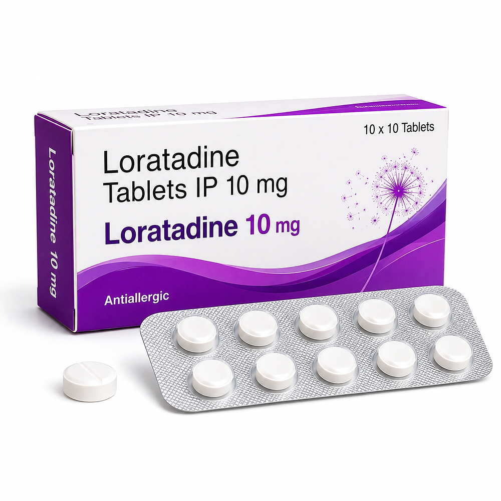Loratadine 10mg anti-allergics and anti-histamines tablets