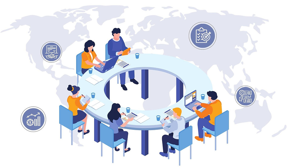 Blue 3D Illustrated Meeting Invitation Invitation Landscape.jpg