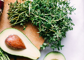 Organic Vegetables avocado herbs plant-based