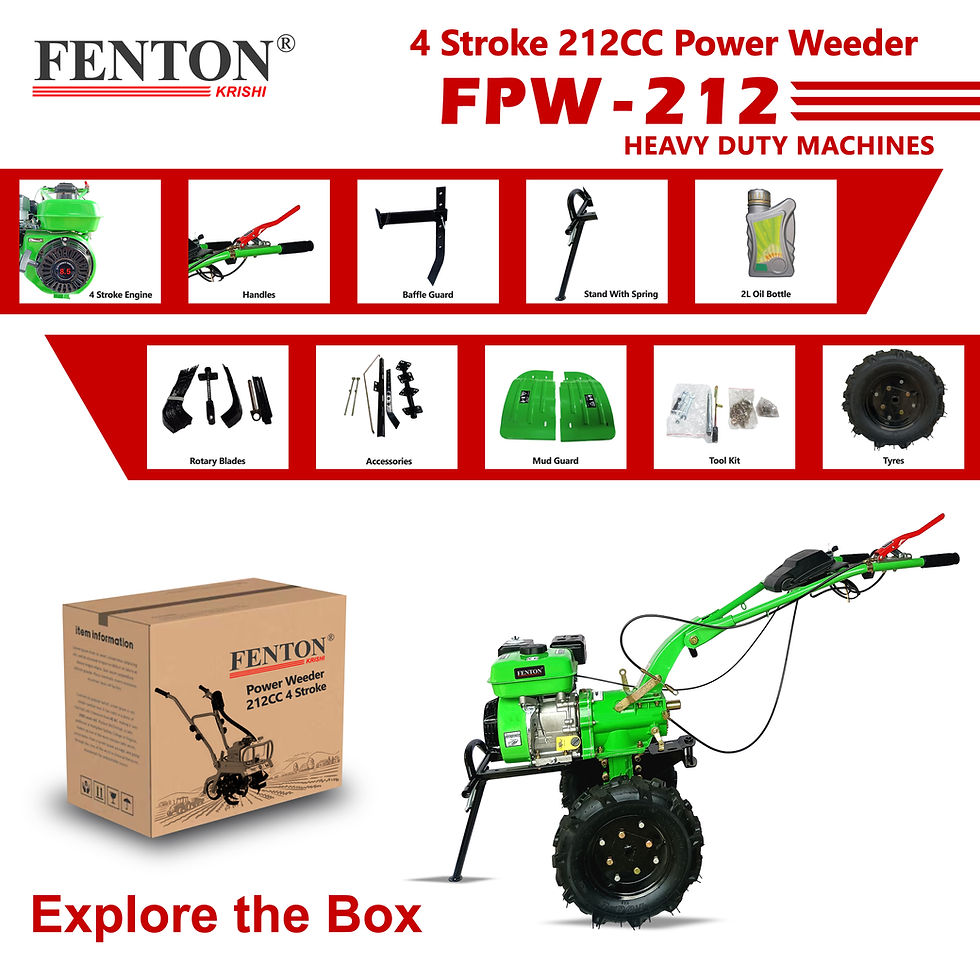थंबनेल: Fenton Krishi 7HP Power Weeder 212CC Petrol Engine | Heavy Duty Cultivator