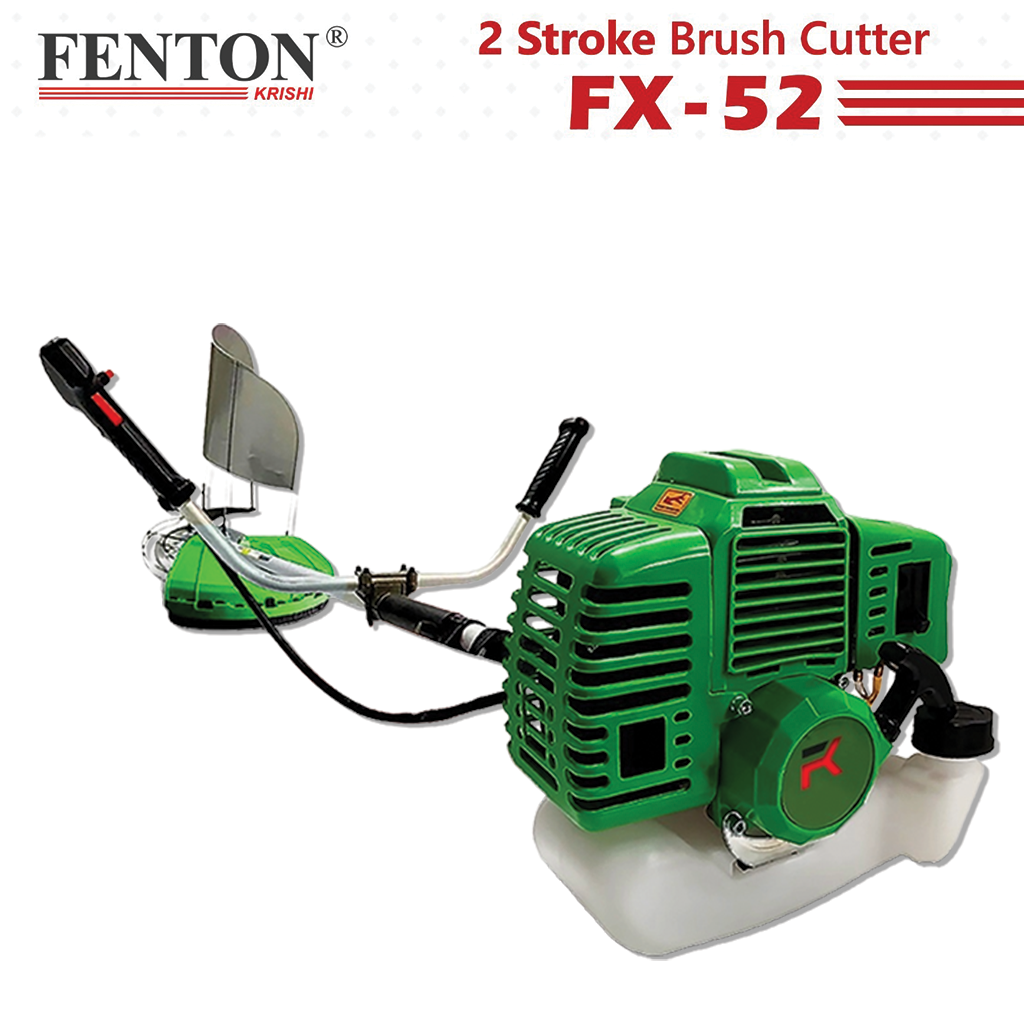 FENTON Krishi FX-52 Petrol Brush Cutter with Tiller & Chainsaw Attachment