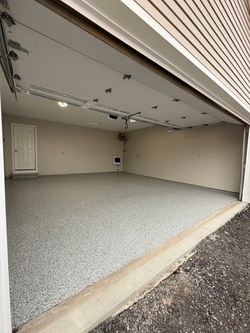 Light grey epoxy floor