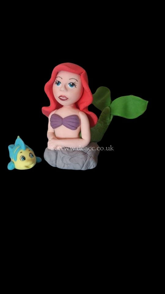 Ariel Mermaid fondant cake topper.jpg