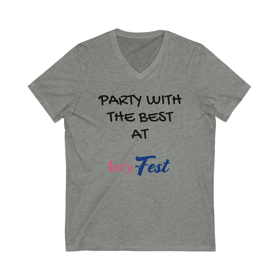 Thumbnail: Unisex Jersey Short Sleeve V-Neck Tee