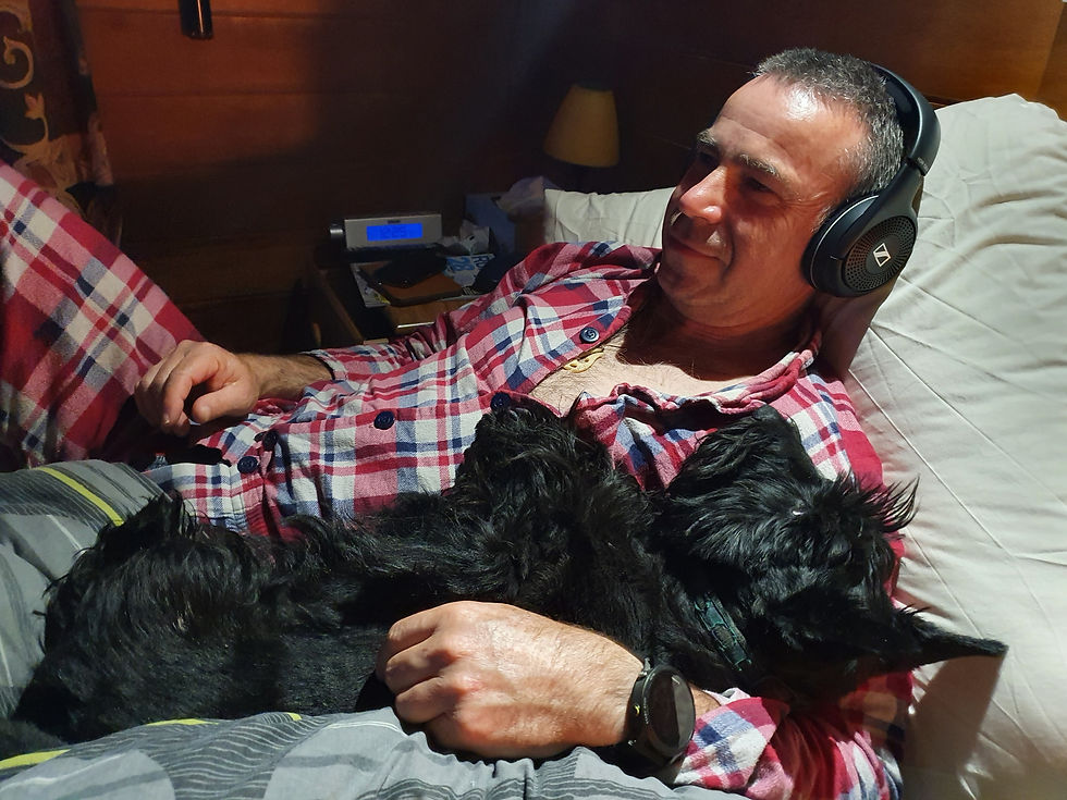 Isla having Me-Time with dad