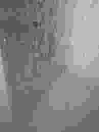 Hard water stains on shower screen