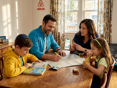 Jewish family planning travel together