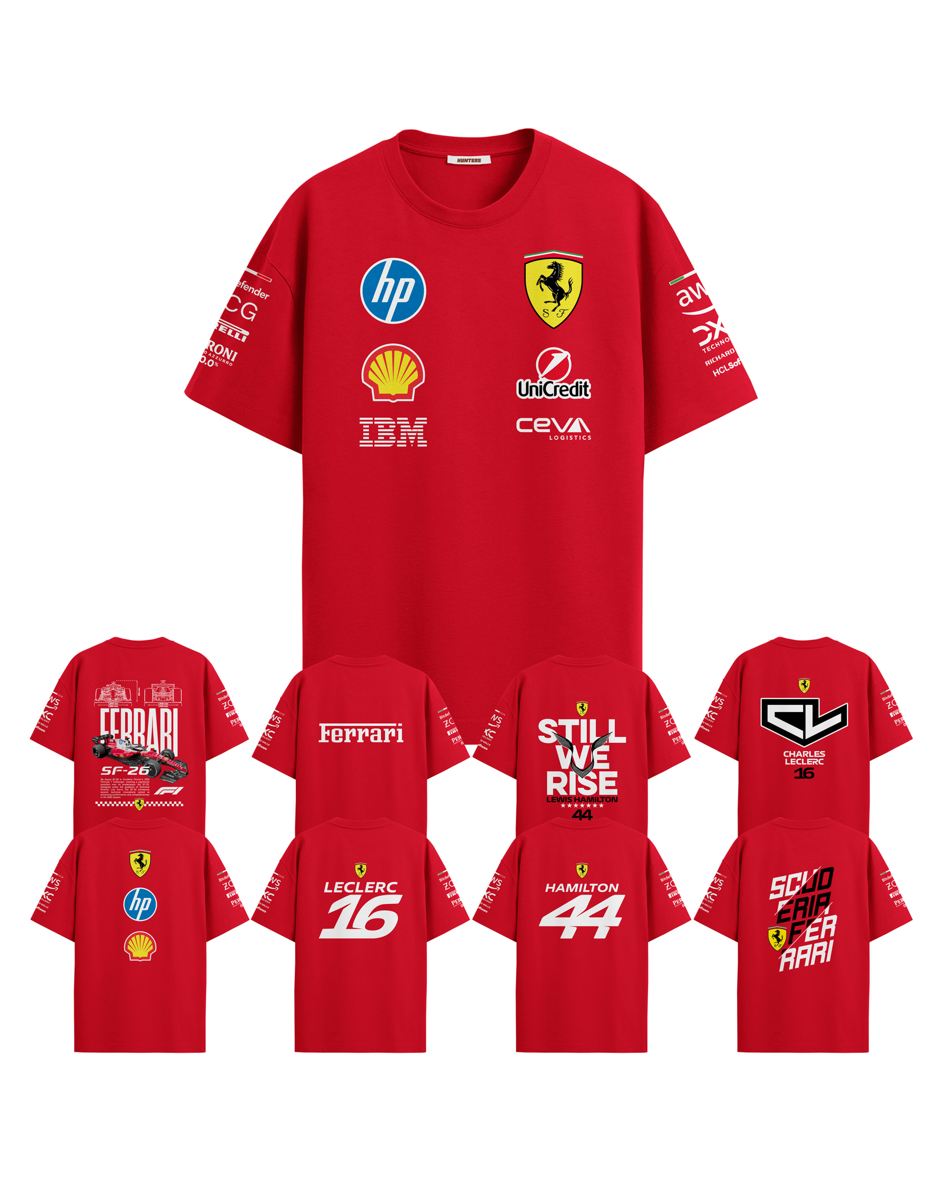 FERRARI SCUDERIA TEAM SHIRT ROJA