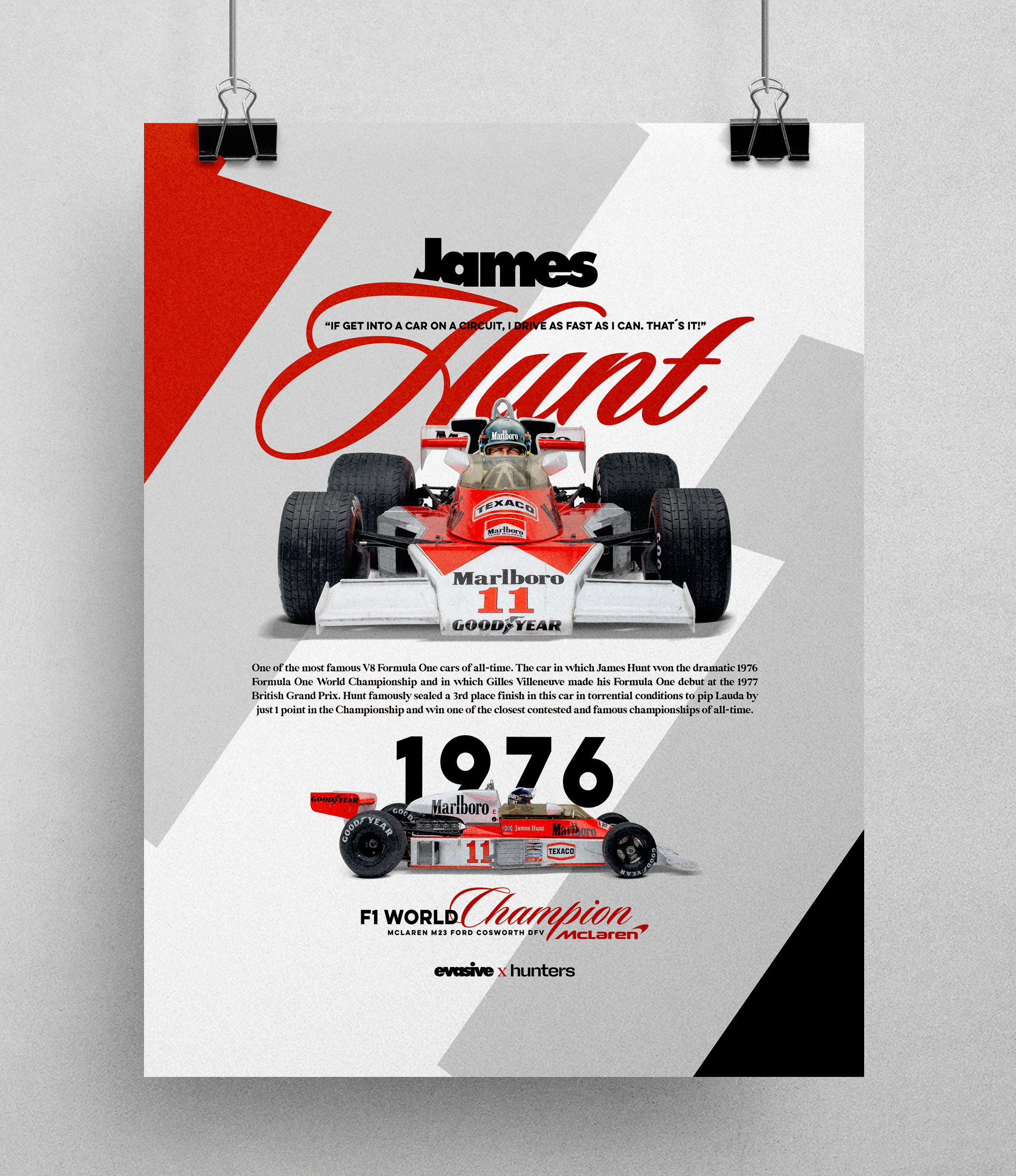 James Hunt World Champion McLaren