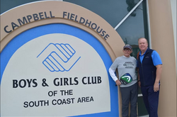 Vern West and Bill Miller at Boys & Girls Club in San Clemente - 2018
