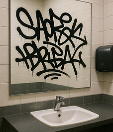 mirror graffiti window film