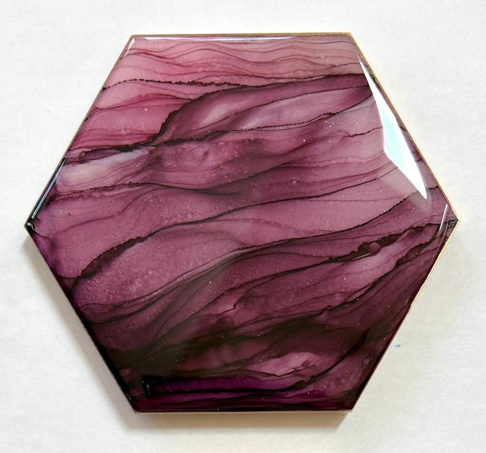 Coasters-Burgundy