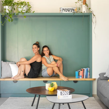 ספסל כולל מגירות אחסון