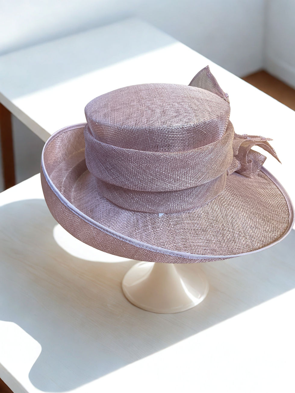 Thumbnail: Danielle -  Dusky Pink Woven Hat