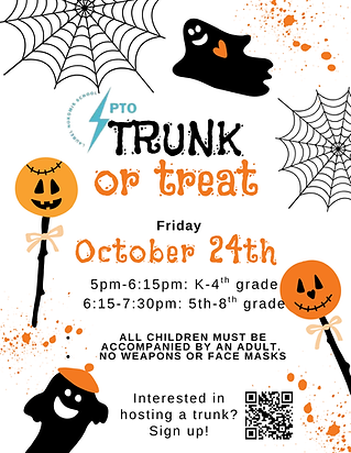 Orange Black Playful Illustrative Ghost And Candy Trick Or Treat Halloween Party Invitatio