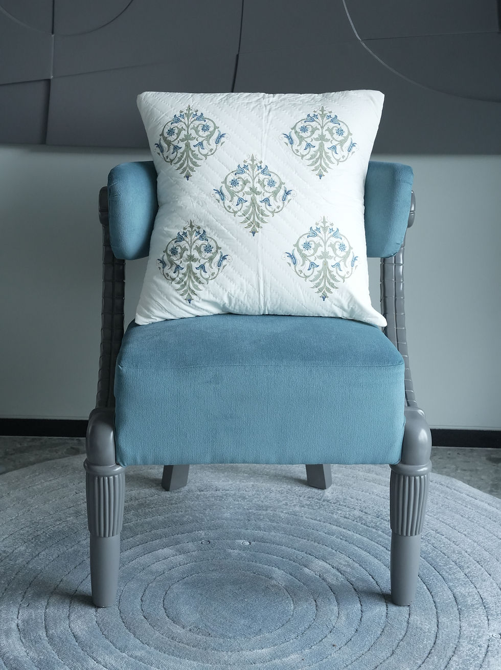 Thumbnail: Serene Blue Haven Cushion Cover