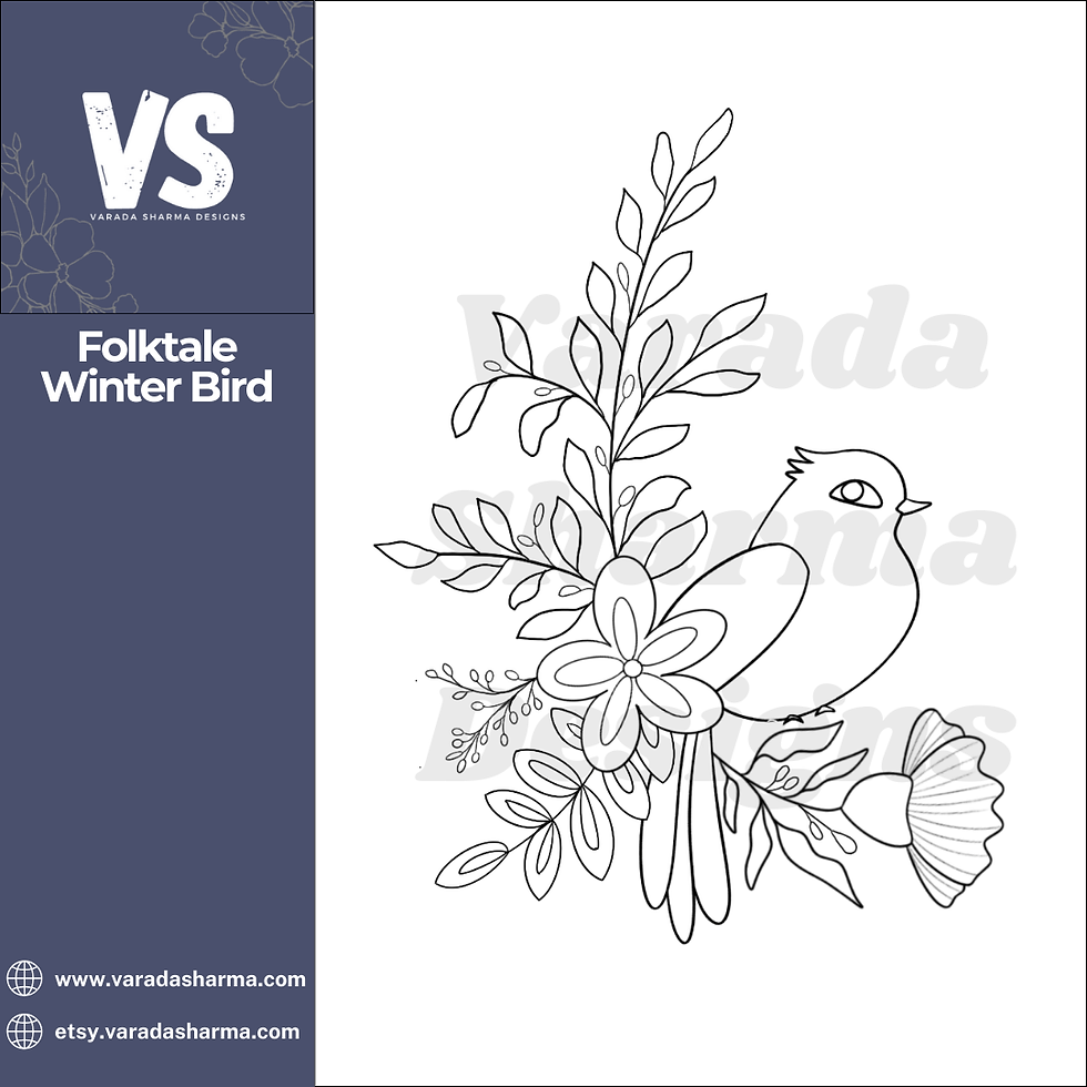 Folktale Winter Bird